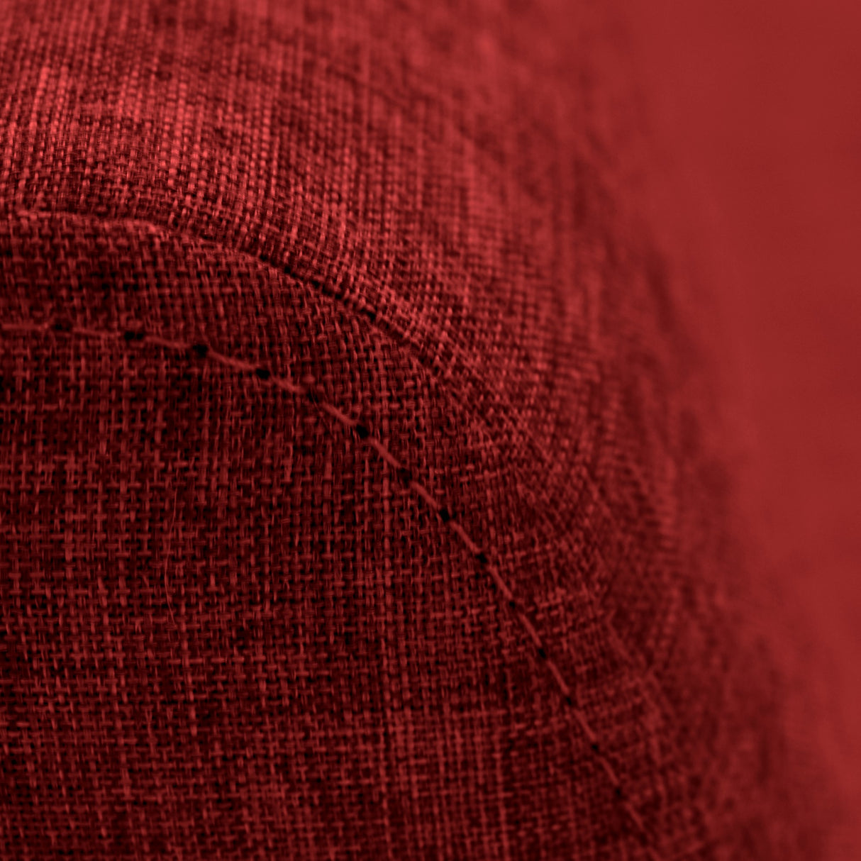 Sofá Nova Rojo Duster y Matiz Natural 100x70cm de Dos Puestos sin Apoya Brazos