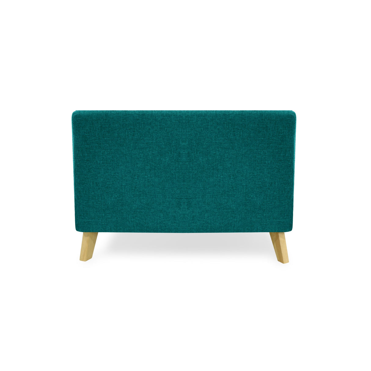 Sofá Nova Turquesa Duster y Matiz Natural 100x70cm de Dos Puestos sin Apoya Brazos
