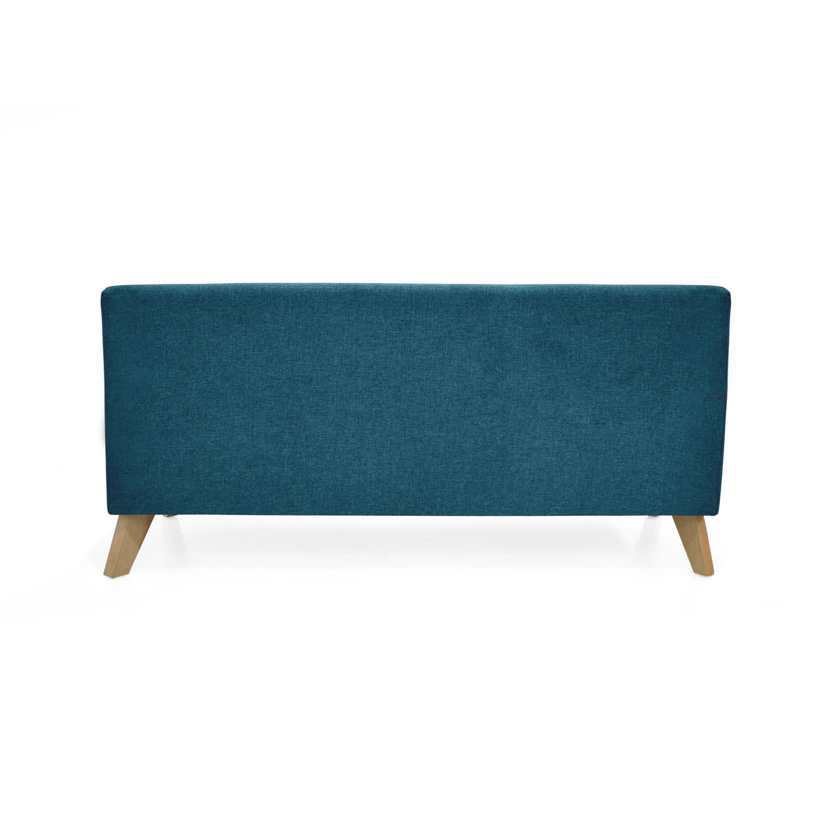 Sofá Oslo Azul Duster y Matiz Natural 150x70cm de Tres Puestos sin Apoya Brazos