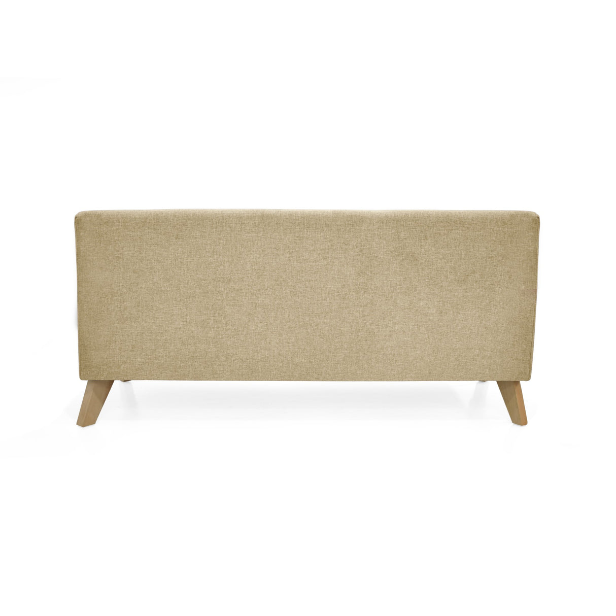Sofá Oslo Beige Duster y Matiz Natural 150x70cm de Tres Puestos sin Apoya Brazos