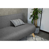 Sofá Oslo Gris Duster y Matiz Natural 150x70cm de Tres Puestos sin Apoya Brazos
