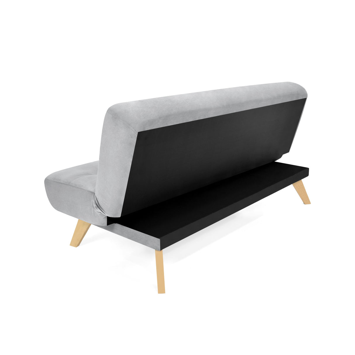 Sofá Cama Porto Plata Denver y Matiz Natural 182x85cm de Tres Puestos Reclinable sin Apoya Brazos