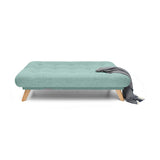 Sofá Cama Porto Aqua Dicosta y Matiz Natural 182x85cm de Tres Puestos Reclinable sin Apoya Brazos