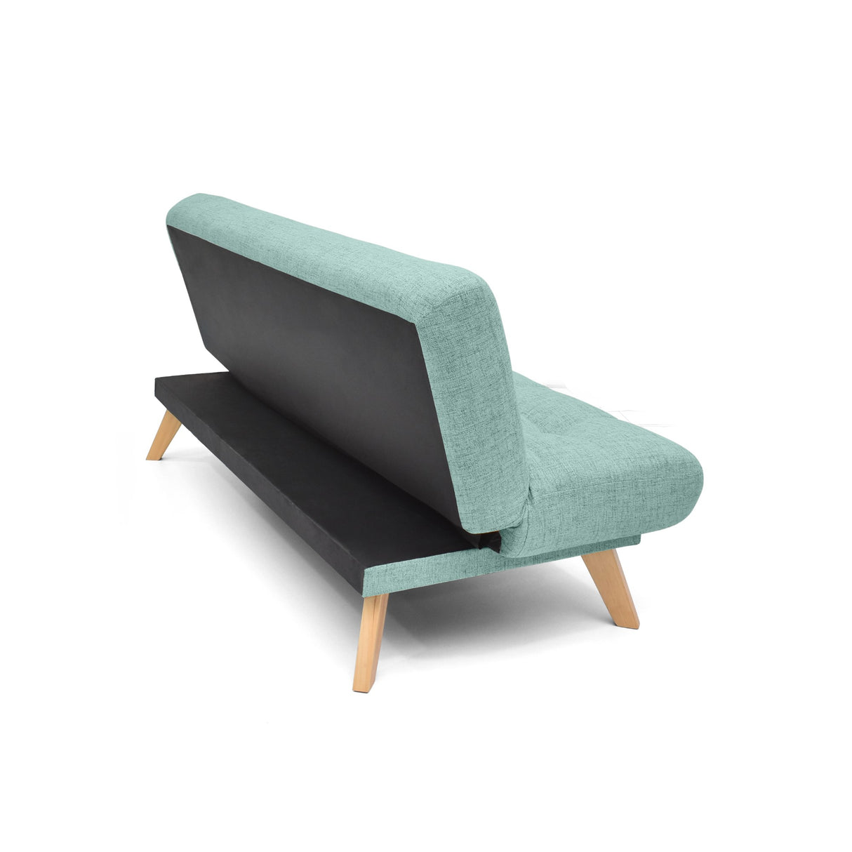 Sofá Cama Porto Aqua Dicosta y Matiz Natural 182x85cm de Tres Puestos Reclinable sin Apoya Brazos
