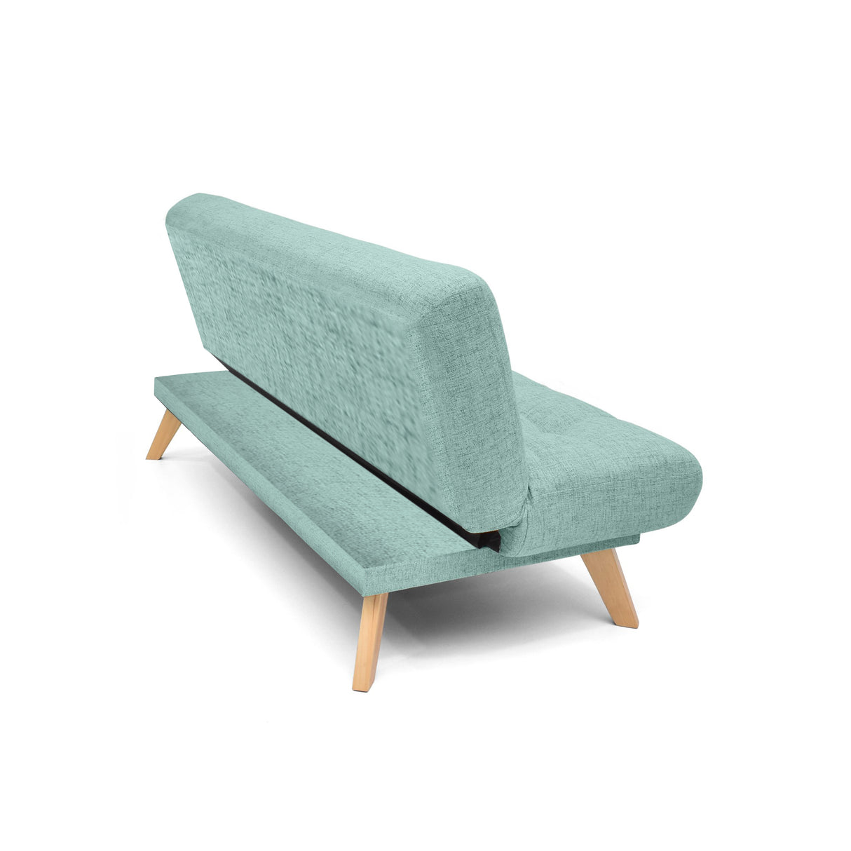 Sofá Cama Porto Aqua Dicosta y Matiz Natural 182x85cm de Tres Puestos Reclinable sin Apoya Brazos