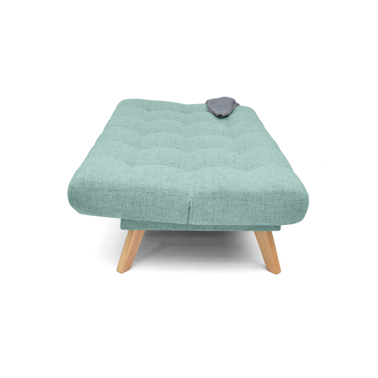 Sofá Cama Porto Aqua Dicosta y Matiz Natural 182x85cm de Tres Puestos Reclinable sin Apoya Brazos