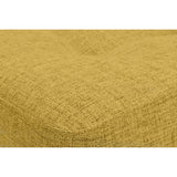 Sofá Cama Porto Mostaza Dicosta y Matiz Natural 182x85cm de Tres Puestos Reclinable sin Apoya Brazos