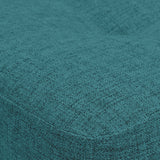 Sofá Cama Porto Petróleo Eureka y Matiz Natural 182x85cm de Tres Puestos Reclinable sin Apoya Brazos