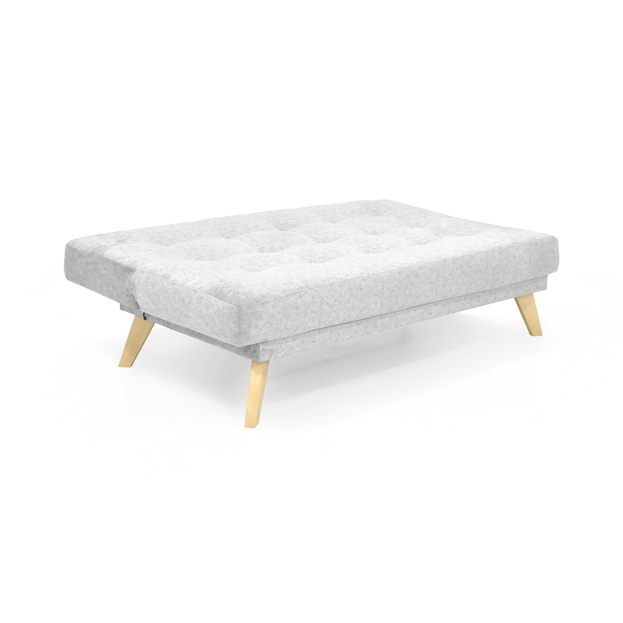 Sofá Cama Porto Plata Sky y Matiz Natural 182x85cm de Tres Puestos Reclinable sin Apoya Brazos