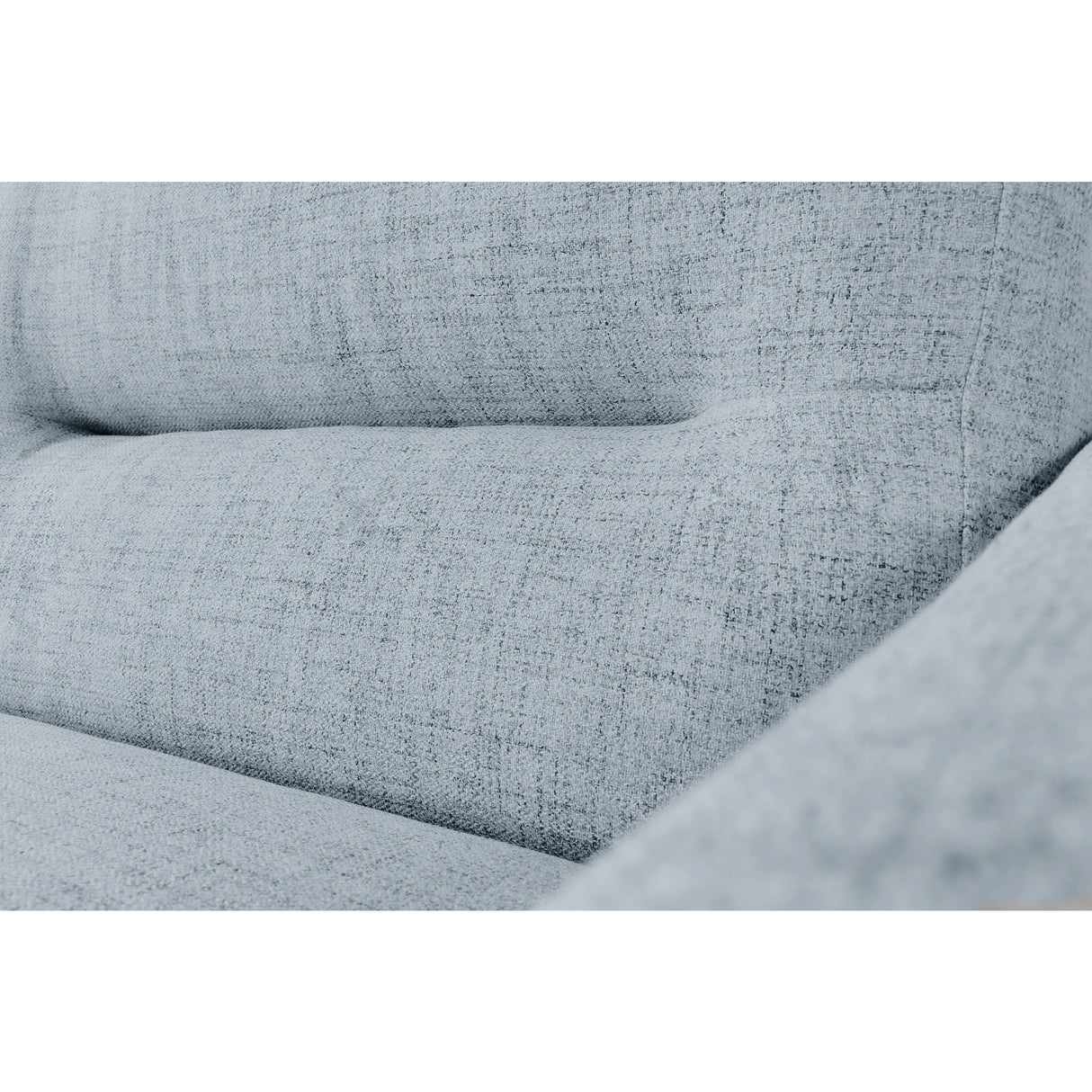Sofá Cama Sion Plata Eureka y Matiz Natural 206x82cm de Tres Puestos Reclinable con Apoya Brazos