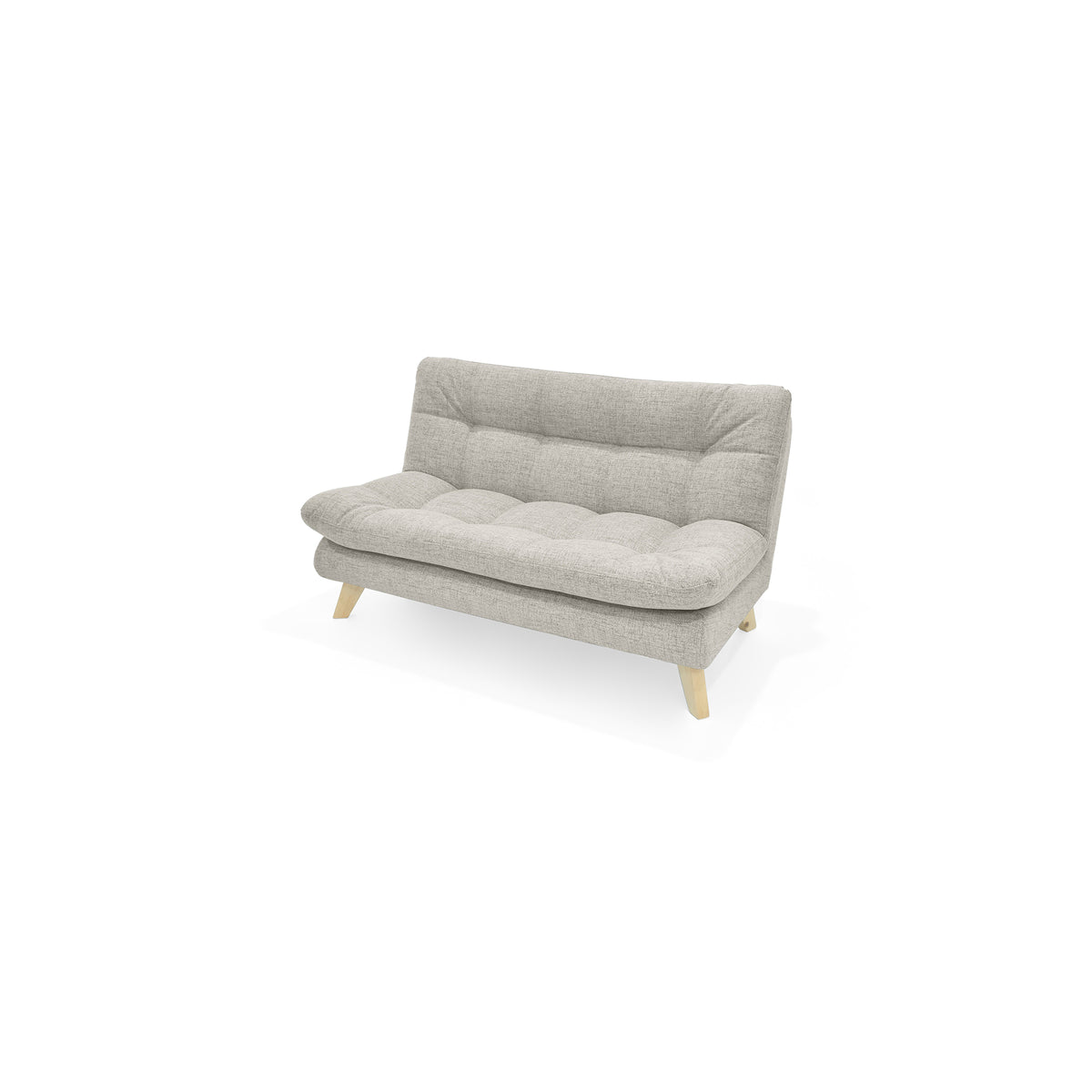 Sofá Toulouse Taupe Dicosta y Matiz Natural 140x80cm de Dos Puestos sin Apoya Brazos