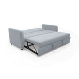 Sofá Cama Uganda Acero Dicosta y Matiz Caramelo 192x87cm de Tres Puestos con Apoya Brazos