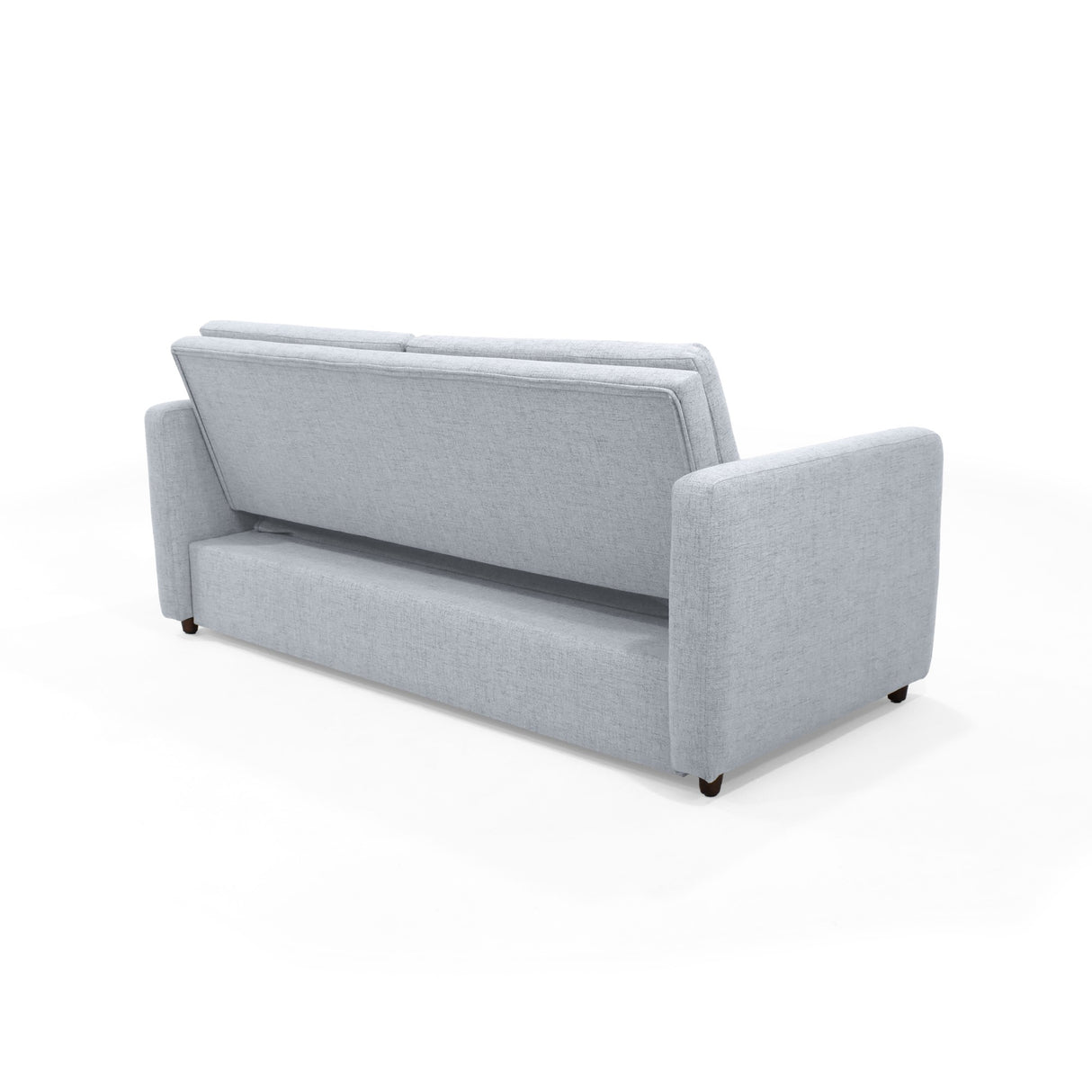 Sofá Cama Uganda Acero Dicosta y Matiz Caramelo 192x87cm de Tres Puestos con Apoya Brazos