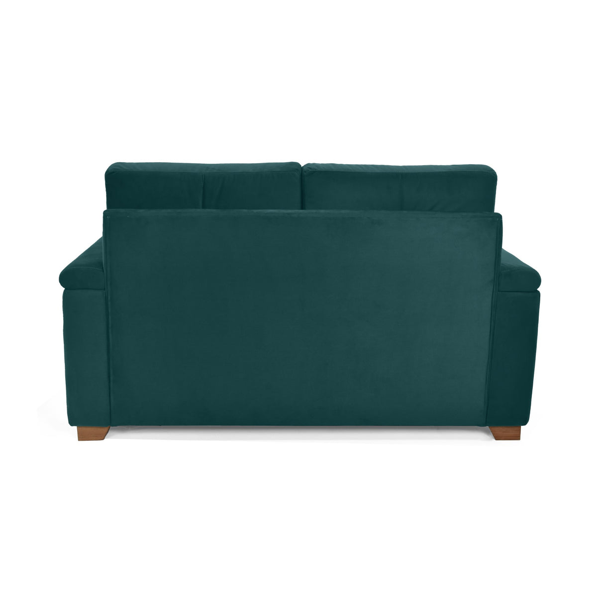 Sofá Zamora Petróleo Denver y Matiz Caoba 150x85cm de Dos Puestos con Apoya Brazos