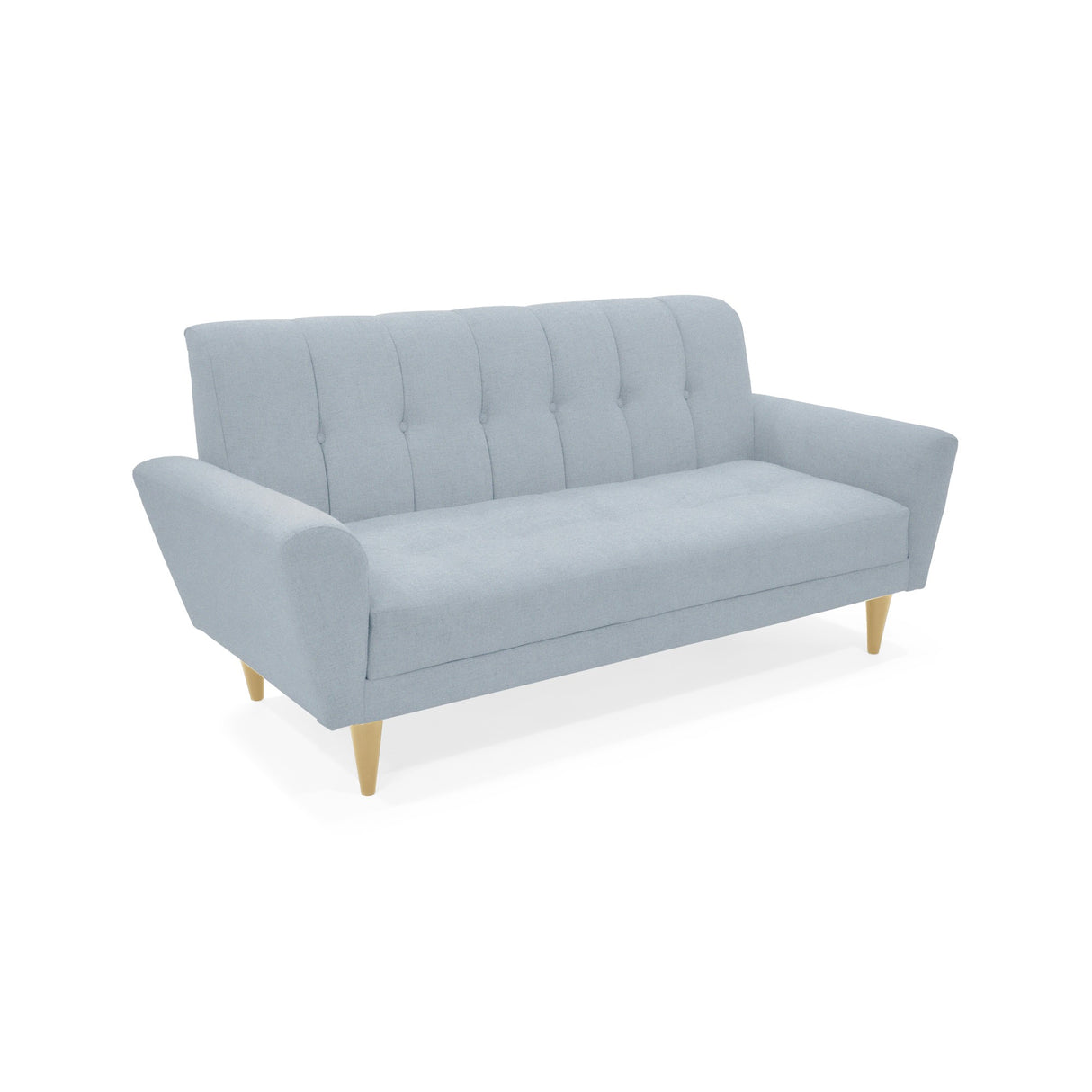 Sofá Zen Plata Eureka y Matiz Caoba 187x88cm de Tres Puestos con Apoya Brazos