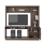 Centro de Entretenimiento Cantabria Avellana 180x180cm Para TV Hasta 55 Pulgadas con Un Cajón