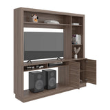 Centro de Entretenimiento Cantabria Avellana 180x180cm Para TV Hasta 55 Pulgadas con Un Cajón