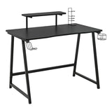 Escritorio Gamer Nova Negro 100x90cm Moderno