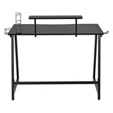 Escritorio Gamer Nova Negro 100x90cm Moderno