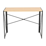 Escritorio Plegable Nilo Beige y Negro 100x75cm Moderno