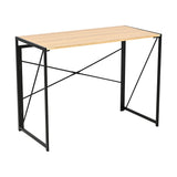 Escritorio Plegable Nilo Beige y Negro 100x75cm Moderno