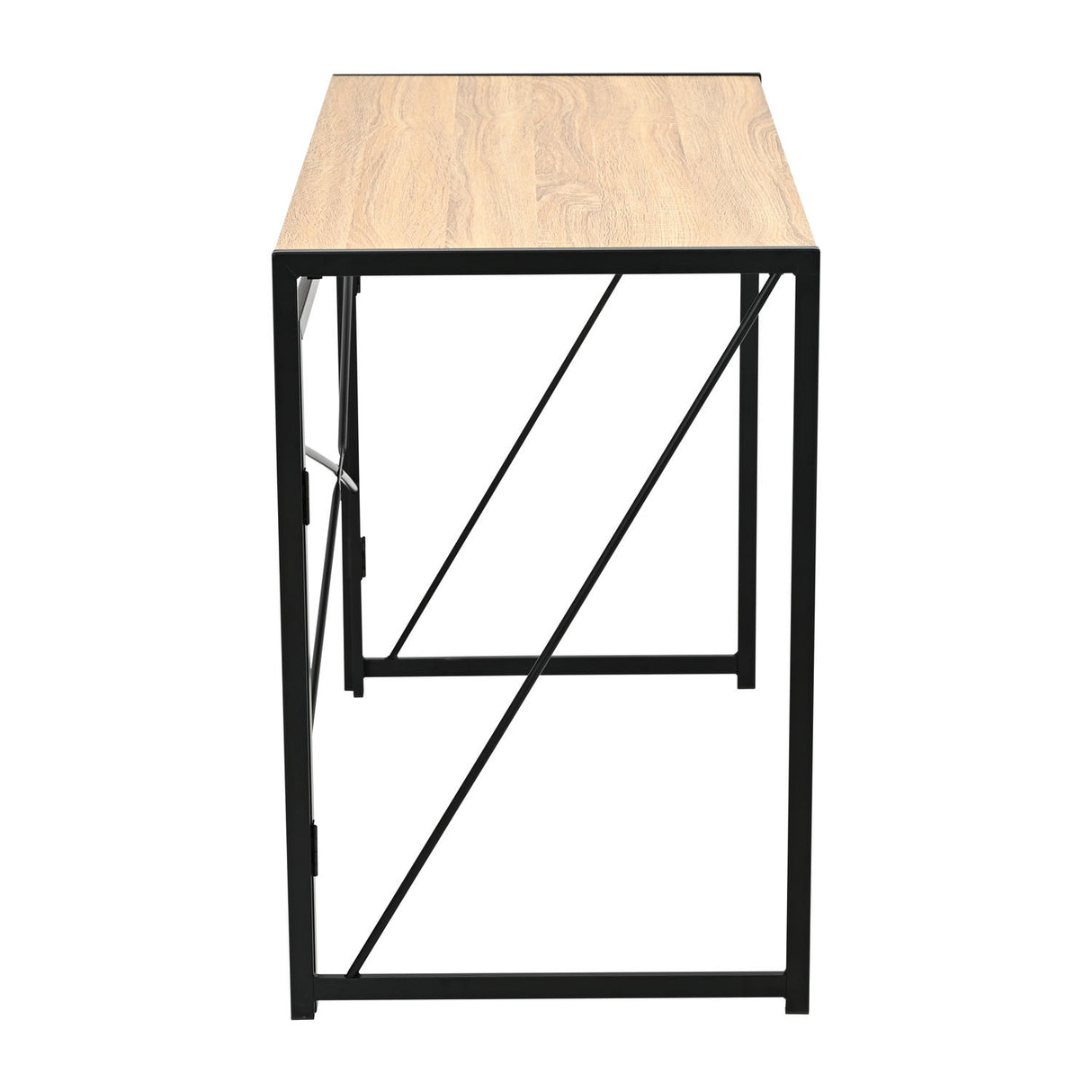 Escritorio Plegable Nilo Beige y Negro 100x75cm Moderno