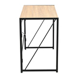 Escritorio Plegable Nilo Beige y Negro 100x75cm Moderno