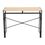 Escritorio Plegable Nilo Beige y Negro 100x75cm Moderno