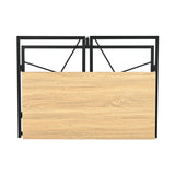 Escritorio Plegable Nilo Beige y Negro 100x75cm Moderno