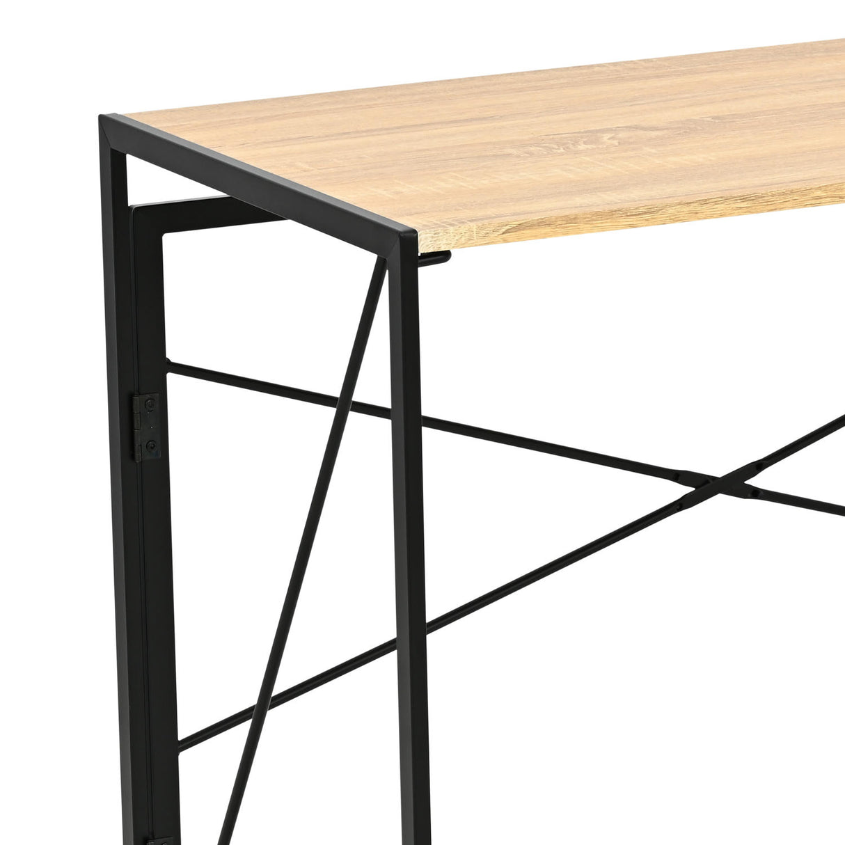 Escritorio Plegable Nilo Beige y Negro 100x75cm Moderno
