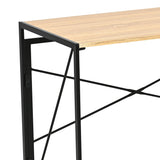 Escritorio Plegable Nilo Beige y Negro 100x75cm Moderno