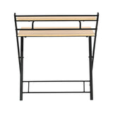 Escritorio Plegable Lía Beige y Negro 83x96cm Moderno