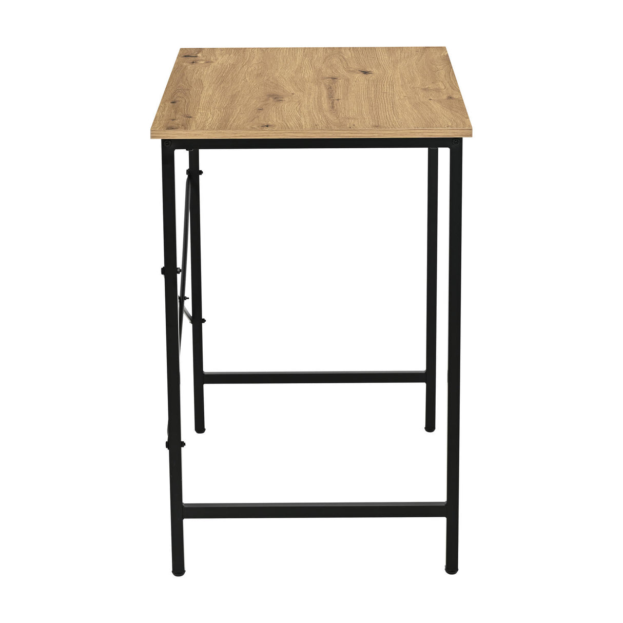 Escritorio Vento Beige y Negro 80x75cm Moderno