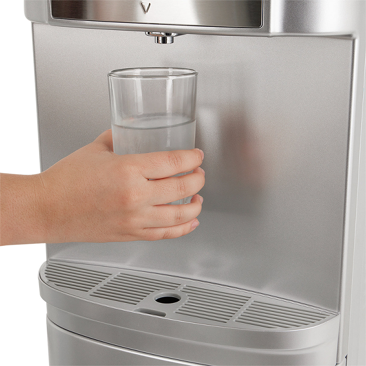 Dispensador de Agua Haceb Plateado 31x103.5cm de Piso para Botellón de 20 Litros con Tres Opciones de Temperatura