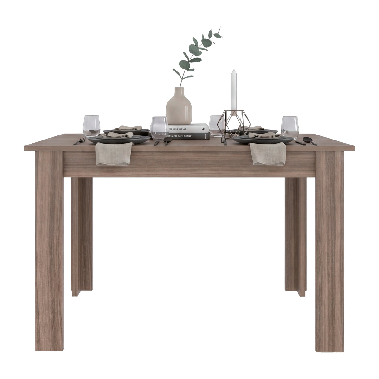 Mesa de Comedor Portofino Avellana 120x75.6cm Rectangular de Cuatro Puestos sin Sillas