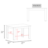 Mesa de Comedor Portofino Avellana 120x75.6cm Rectangular de Cuatro Puestos sin Sillas