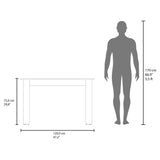 Mesa de Comedor Portofino Avellana 120x75.6cm Rectangular de Cuatro Puestos sin Sillas