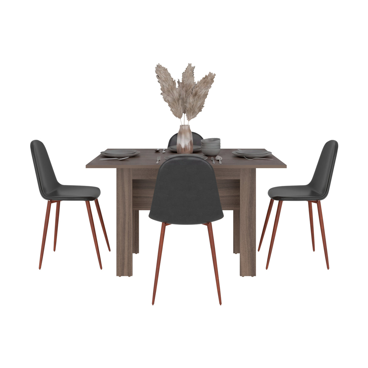 Mesa de Comedor Classic Avellana 120x73.9cm Rectangular de Cuatro Puestos sin Sillas