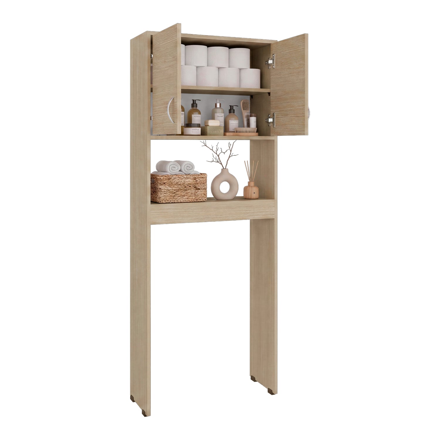 Optimizador de Baño Bath Cartagena 63.1x160cm con Dos Entrepaños