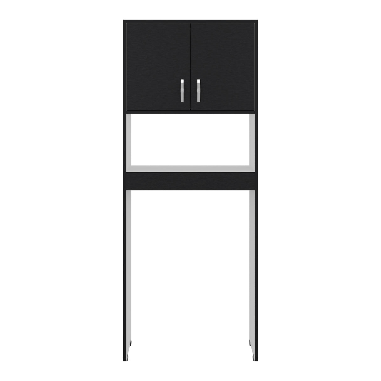 Optimizador de Baño Bath Wengue y Blanco 63.1x160cm con Dos Entrepaños