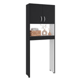 Optimizador de Baño Bath Wengue y Blanco 63.1x160cm con Dos Entrepaños