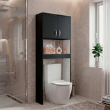 Optimizador de Baño Bath Wengue y Blanco 63.1x160cm con Dos Entrepaños