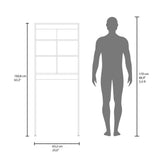 Optimizador de Baño Bath Avellana 63.2x160.8cm con Tres Entrepaños