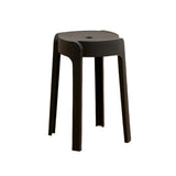 Butaco para Exteriores Maison Negro 30x45cm sin Apoya Brazos y sin Espaldar