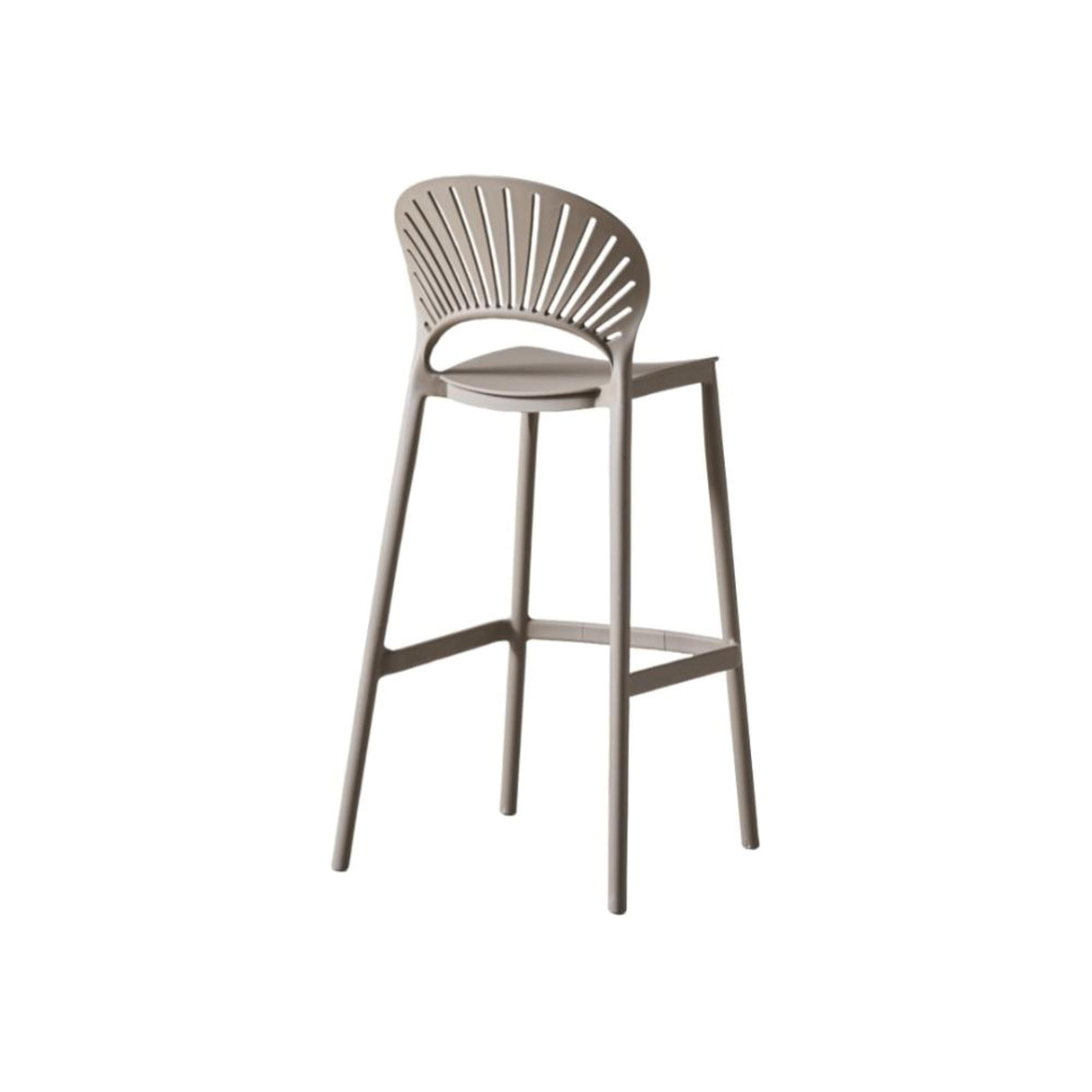 Silla Bar para Exteriores Paraiso Taupe 49x105cm sin Apoya Brazos y con Espaldar