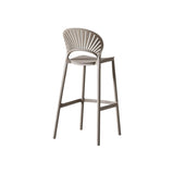 Silla Bar para Exteriores Paraiso Taupe 49x105cm sin Apoya Brazos y con Espaldar