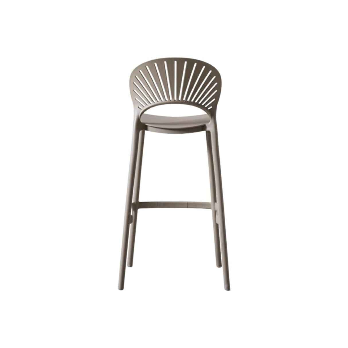 Silla Bar para Exteriores Paraiso Taupe 49x105cm sin Apoya Brazos y con Espaldar