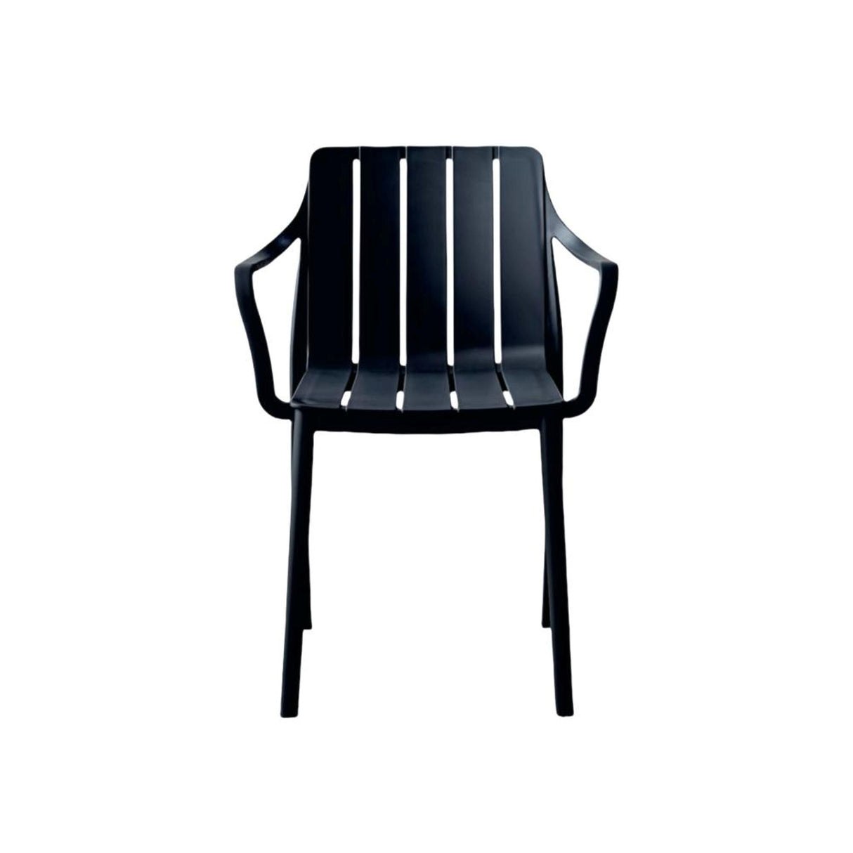 Silla para Exteriores Alice Negro 57x80cm con Apoya Brazos y con Espaldar