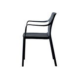 Silla para Exteriores Alice Negro 57x80cm con Apoya Brazos y con Espaldar