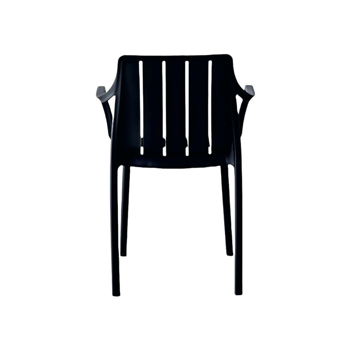 Silla para Exteriores Alice Negro 57x80cm con Apoya Brazos y con Espaldar